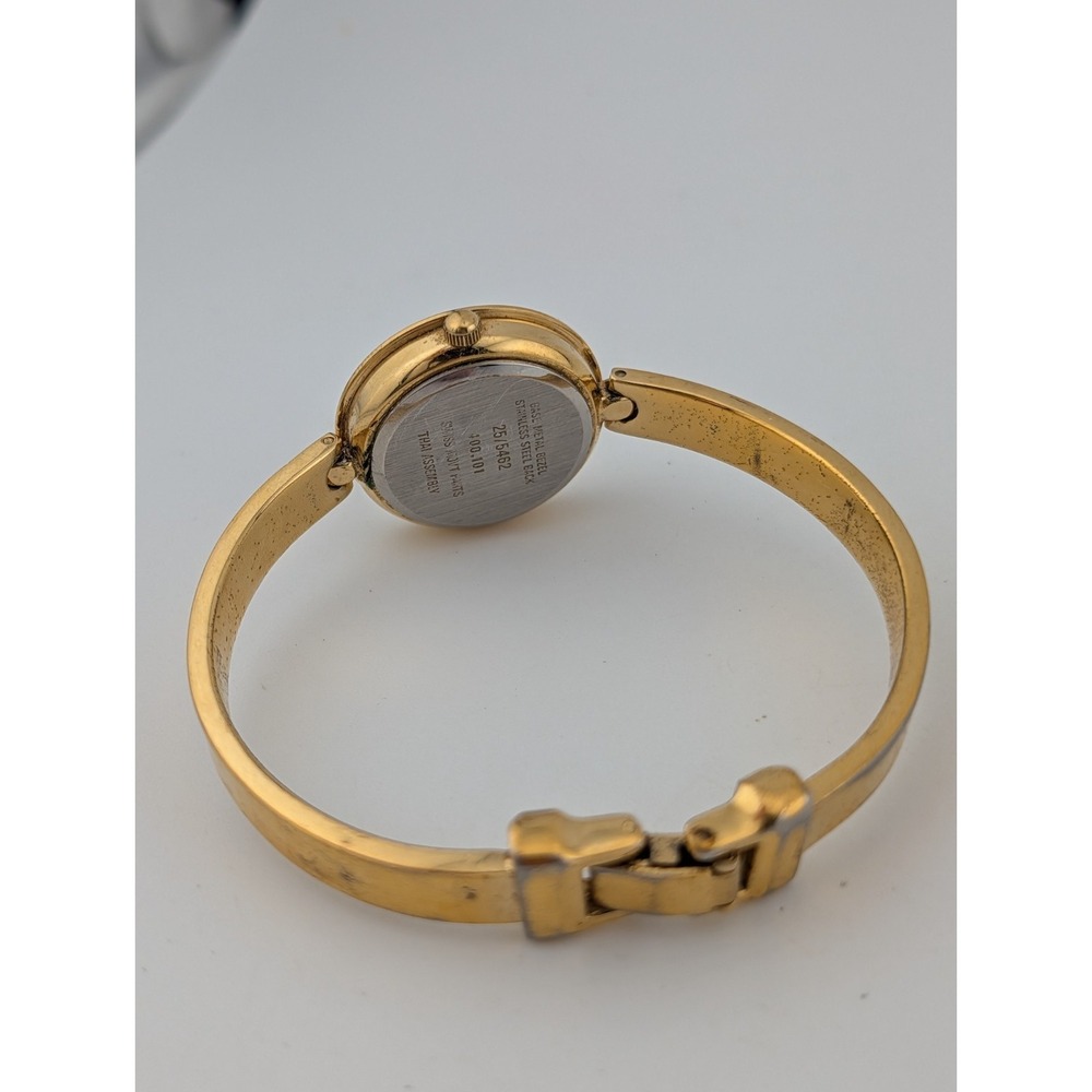 Armitron Watch Women 26mm Case Gold 6.5" Band 25/5462- New Battery - Picture 7 of 7
